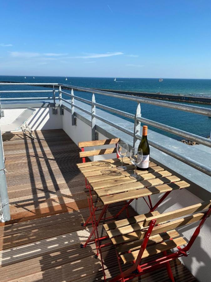 Penthouse Hygge Meerblick Am Strand Olpenitz Exteriör bild