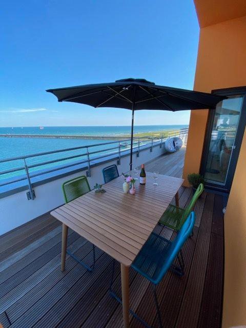 Penthouse Hygge Meerblick Am Strand Olpenitz Exteriör bild